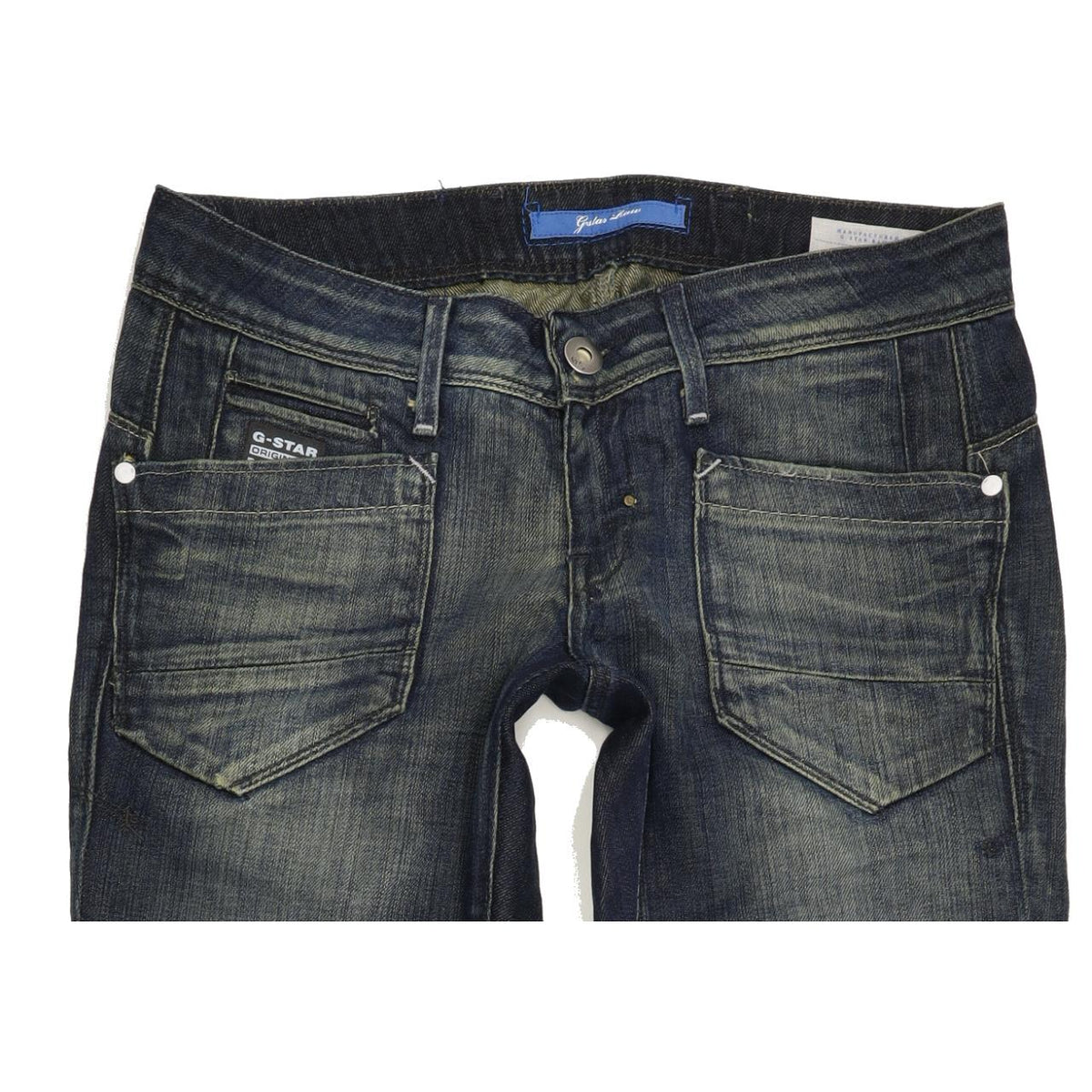 G-Star Low T Women Blue Tapered Slim Jeans W27 L32