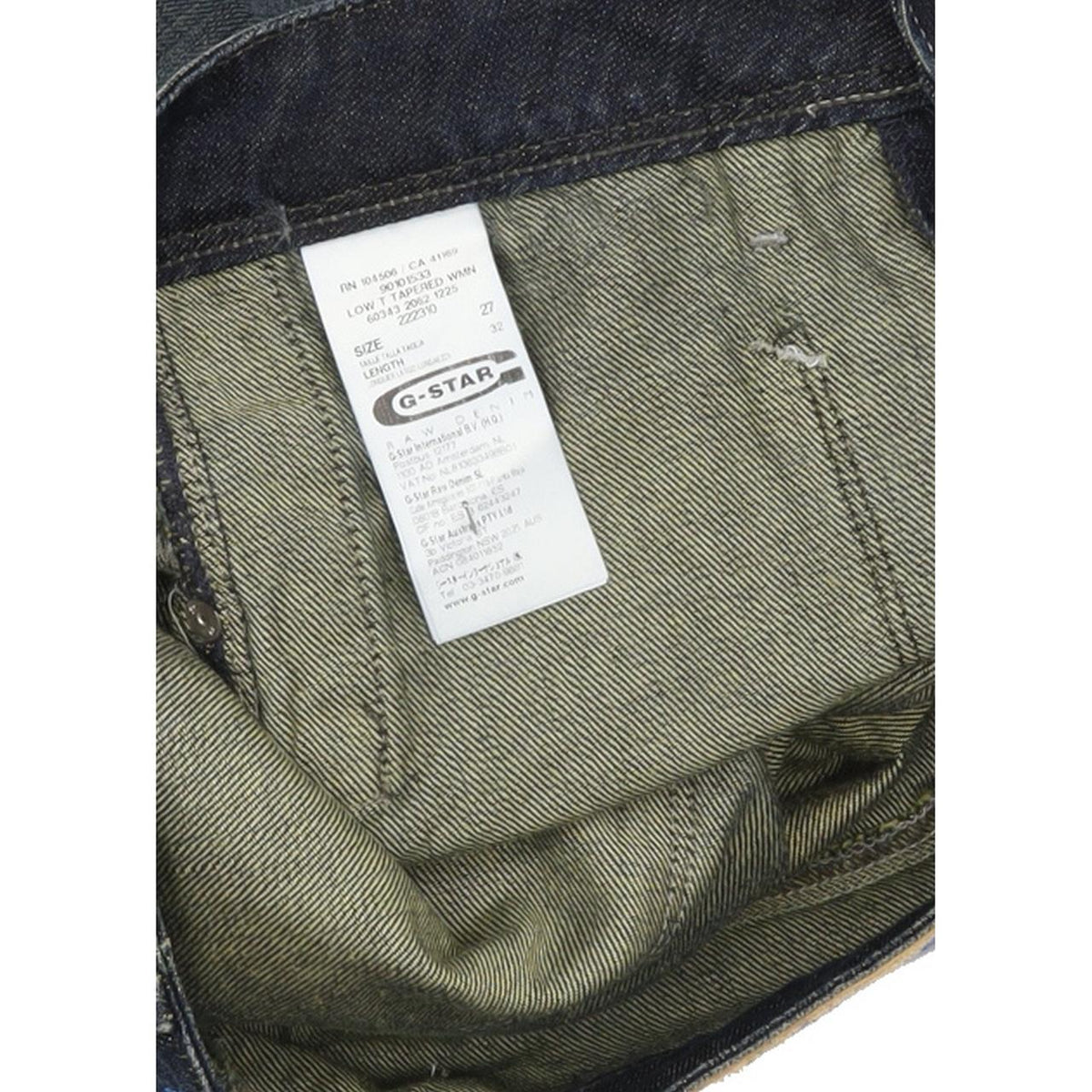G-Star Low T Women Blue Tapered Slim Jeans W27 L32