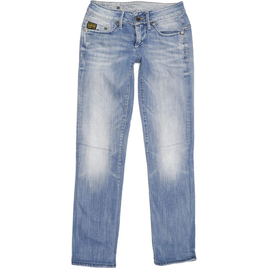 G-Star Midge Women Blue Straight Slim Jeans W26 L29