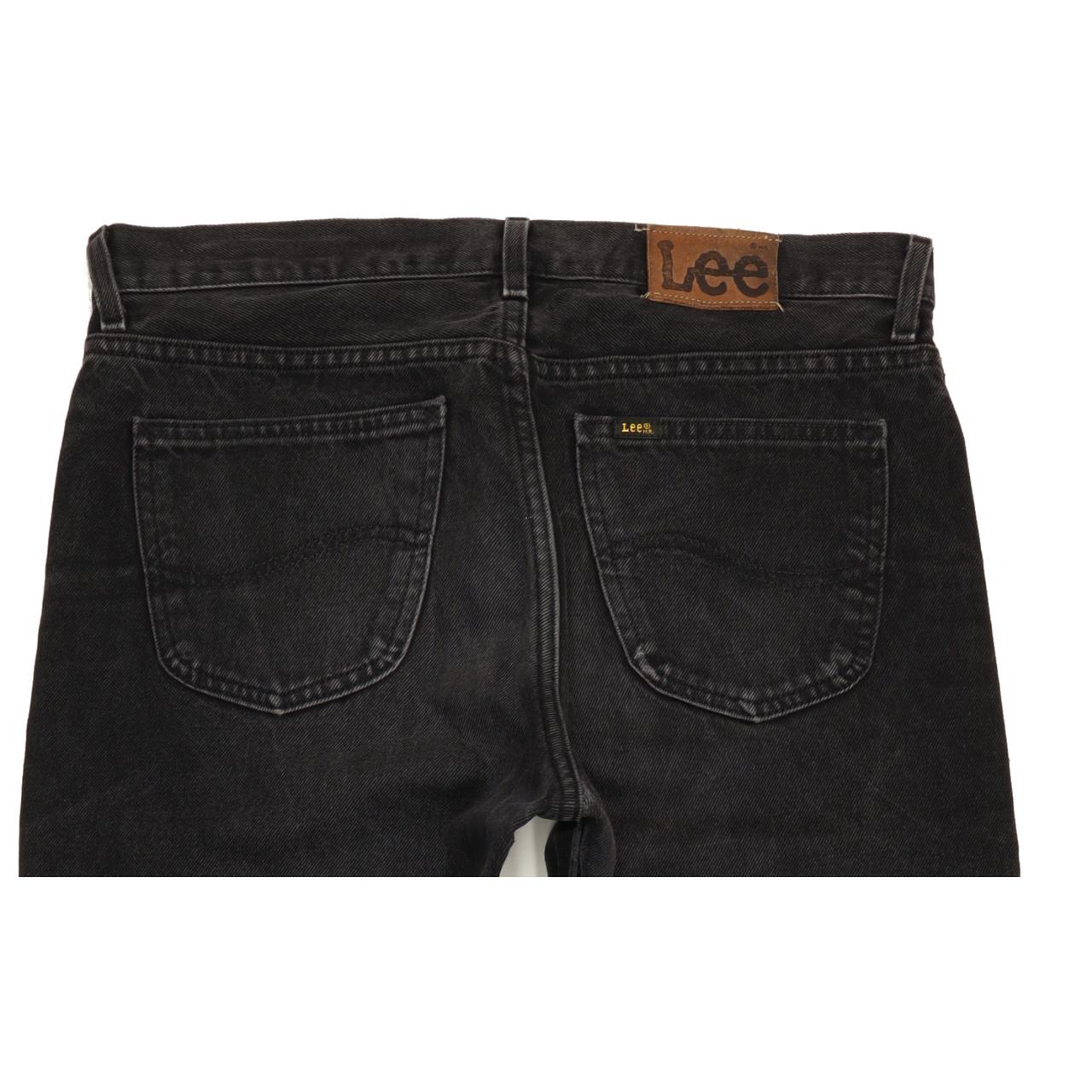 Lee Portland Men Black Straight Regular Jeans W34 L33