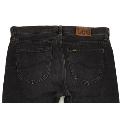 Lee Portland Men Black Straight Regular Jeans W34 L33