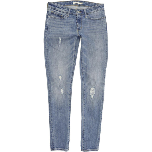 Levi's 711 Women Blue Skinny Slim Stretch Jeans W27 L32