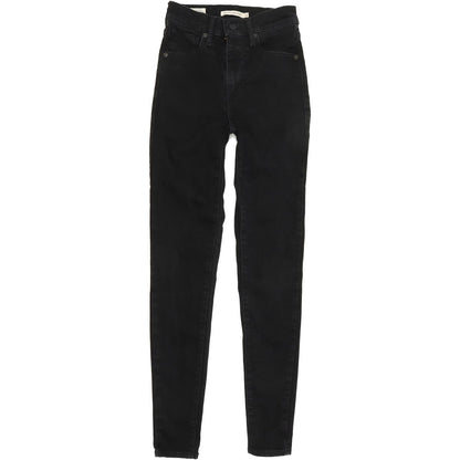 Levi's Mile High Super Women Black Skinny Slim Stretch Jeans W24 L30