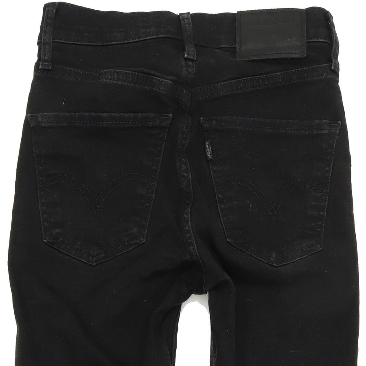Levi's Mile High Super Women Black Skinny Slim Stretch Jeans W24 L30