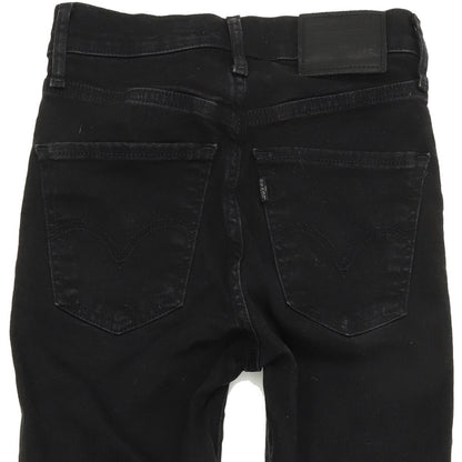 Levi's Mile High Super Women Black Skinny Slim Stretch Jeans W24 L30