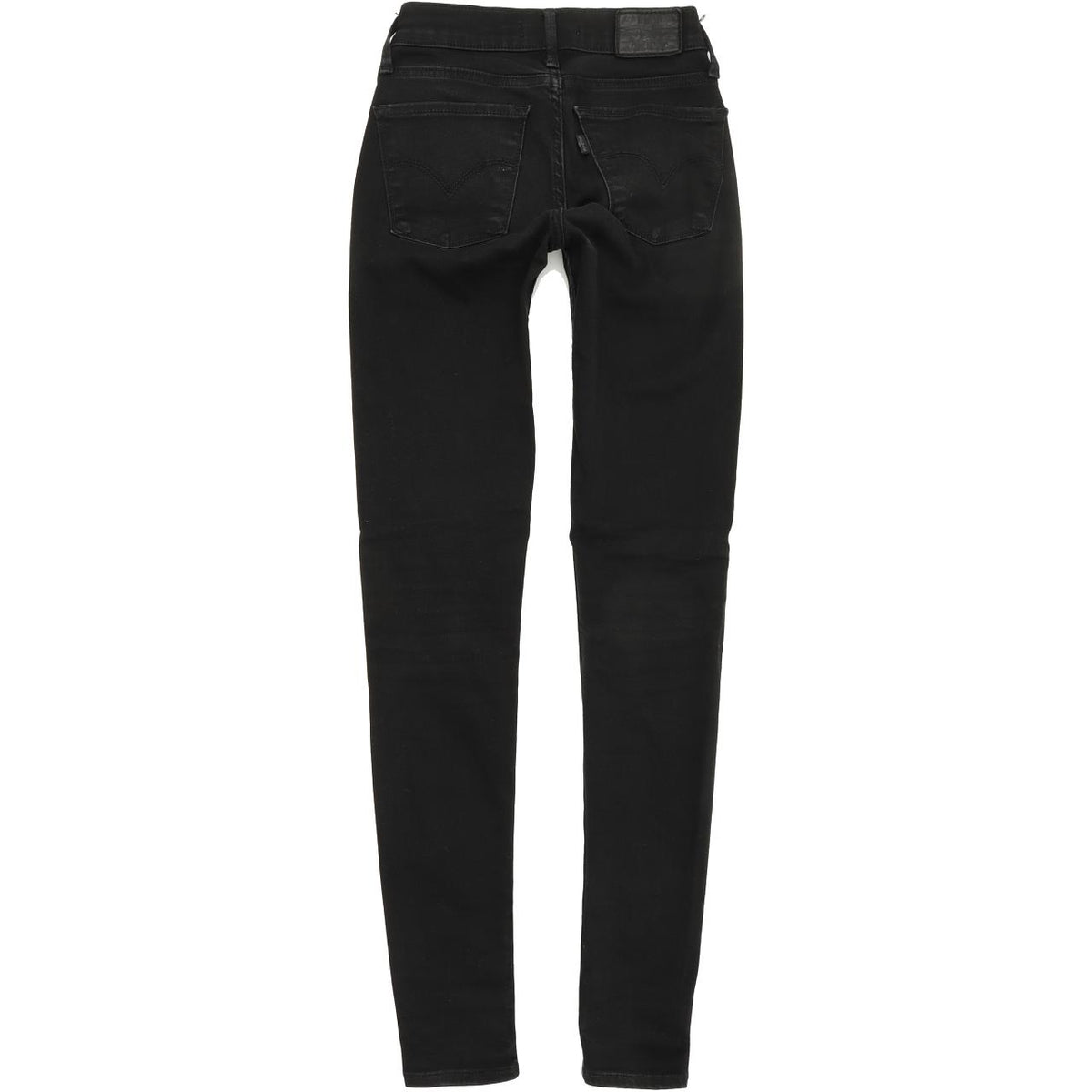 Levi's 710 Super Women Black Skinny Slim Stretch Jeans W23 L30