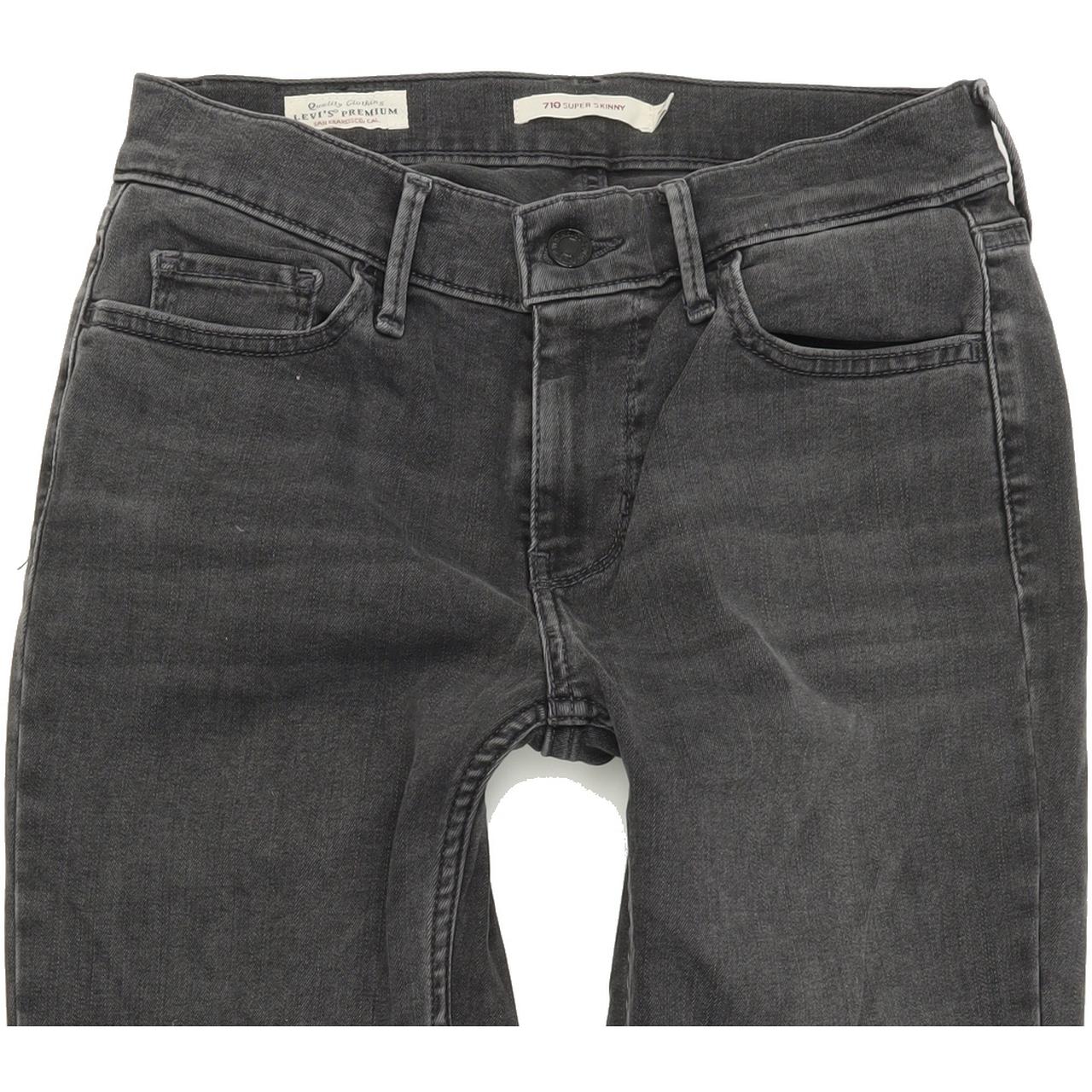 Levi's 710 Women Grey Skinny Slim Stretch Jeans W28 L29