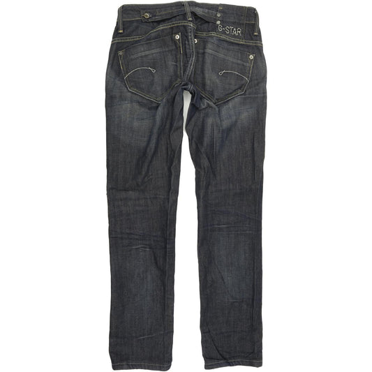 G-Star Women Blue Straight Regular Stretch Jeans W28 L29