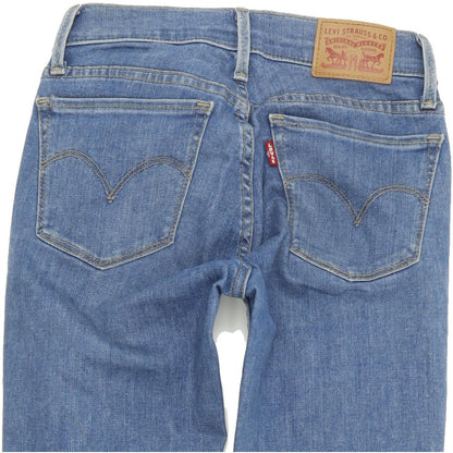 Levi's 710 Super Women Blue Skinny Slim Stretch Jeans W25 L30