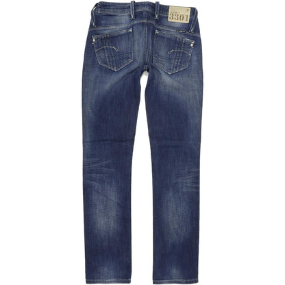 G-Star Women Blue Straight Regular Stretch Jeans W28 L32