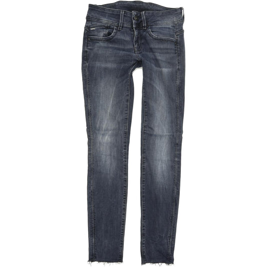 G-Star Women Blue Skinny Slim Stretch Jeans W25 L29