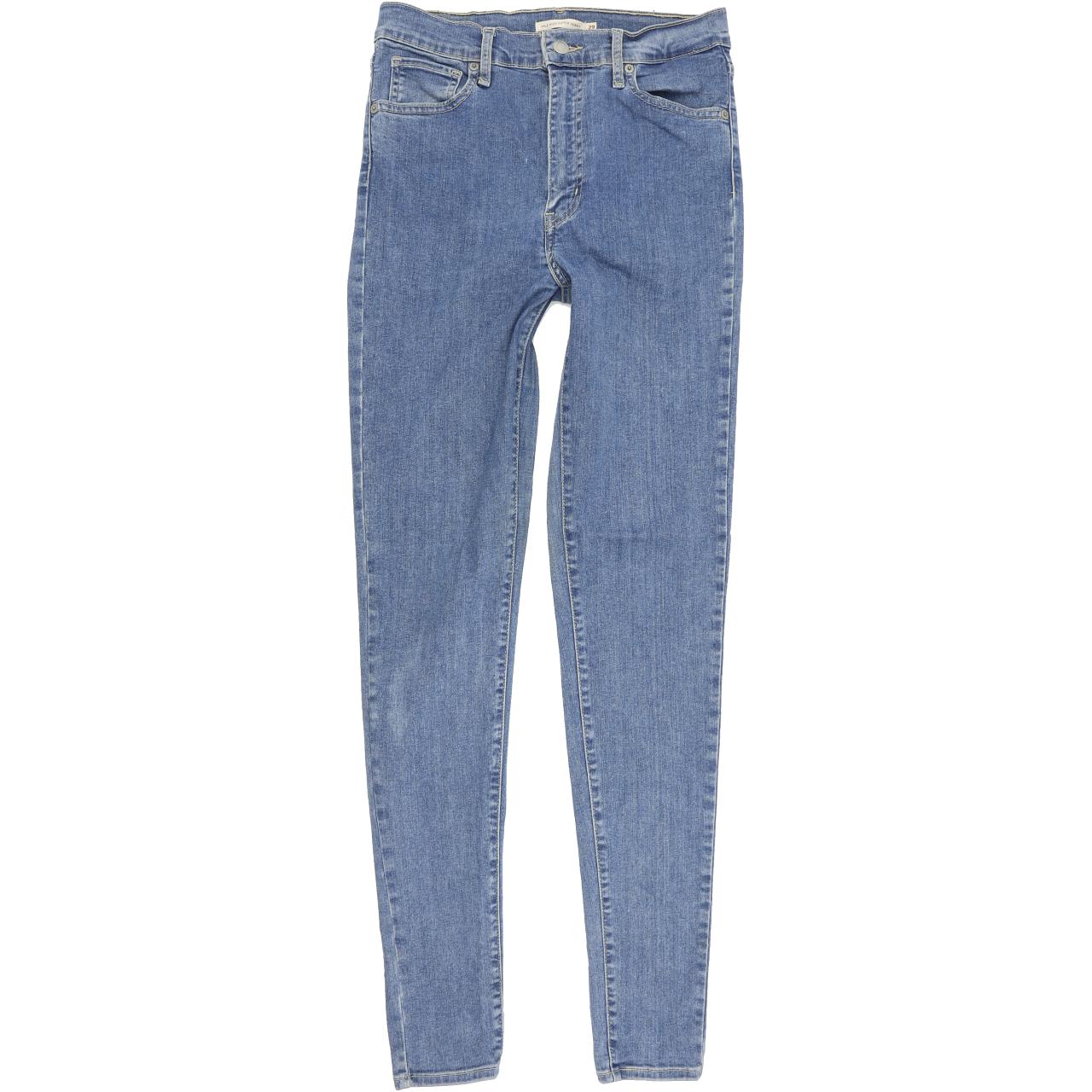 Levi's Mile High Super Blue Skinny Slim Stretch Jeans High Waisted W29 L32