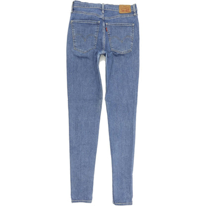 Levi's Mile High Super Blue Skinny Slim Stretch Jeans High Waisted W29 L32