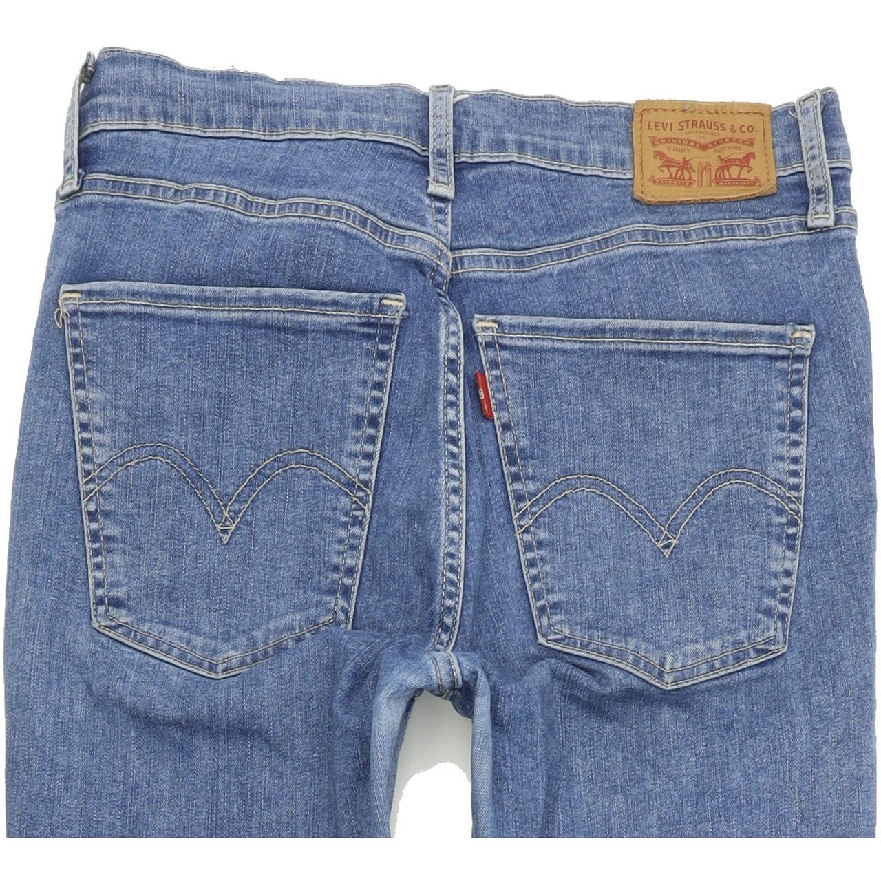 Levi's Mile High Super Blue Skinny Slim Stretch Jeans High Waisted W29 L32