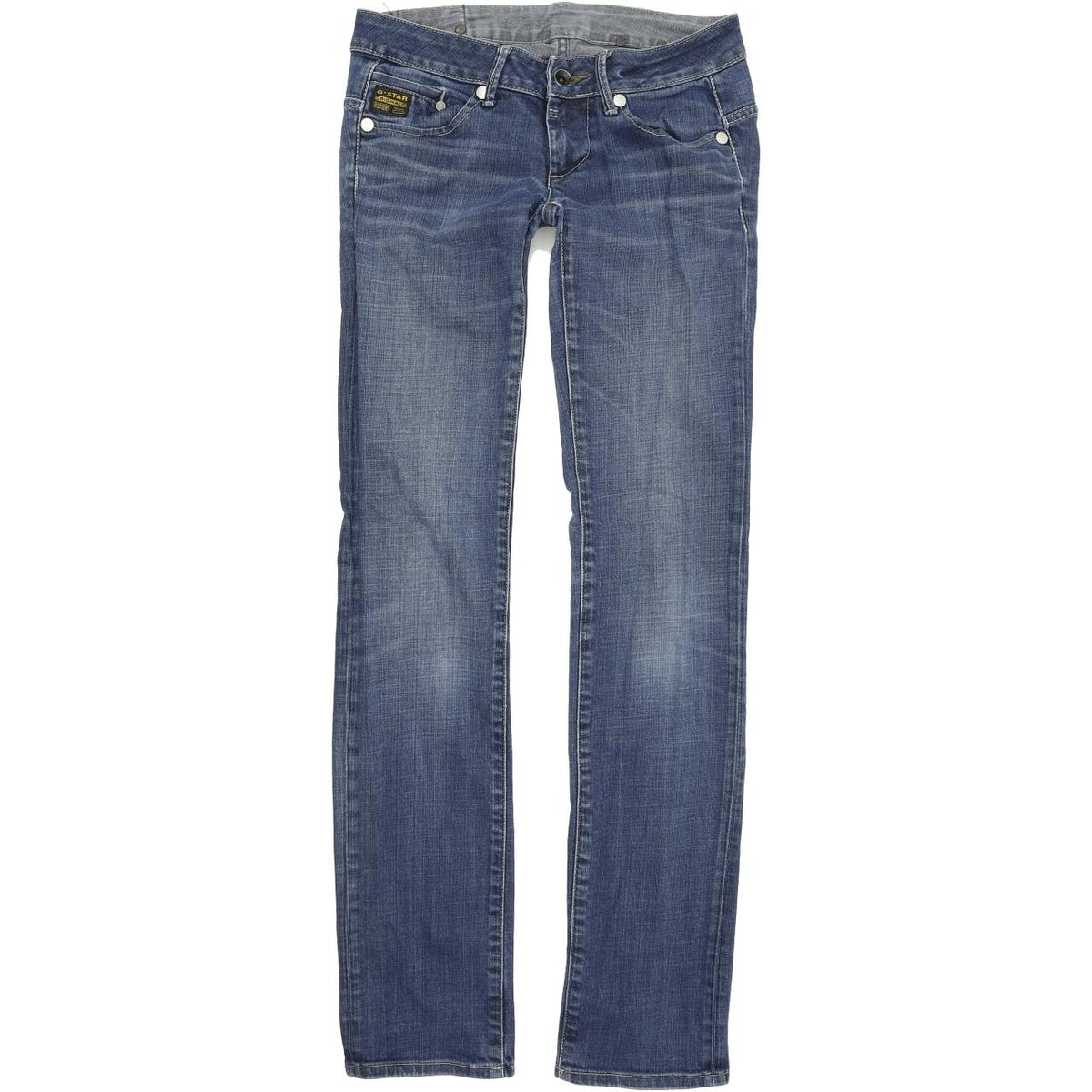 G-Star Midge Women Blue Straight Regular Stretch Jeans W28 L33