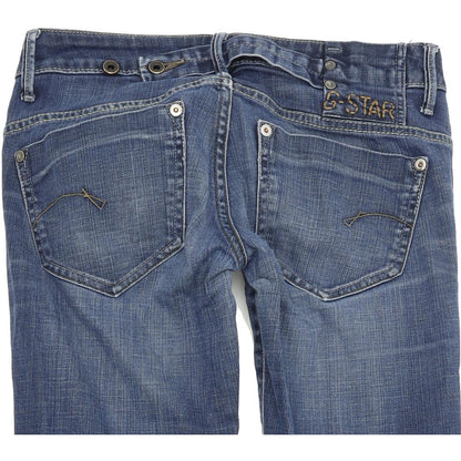 G-Star Midge Women Blue Straight Regular Stretch Jeans W28 L33