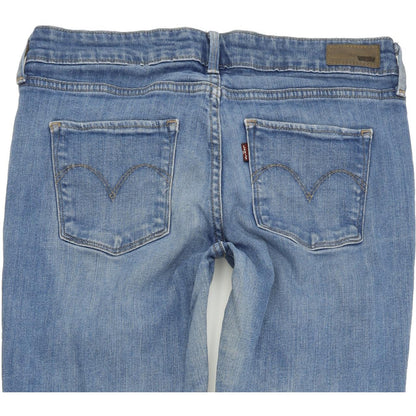Levi's Sligh Curve Women Blue Straight Regular Stretch Jeans W28 L30