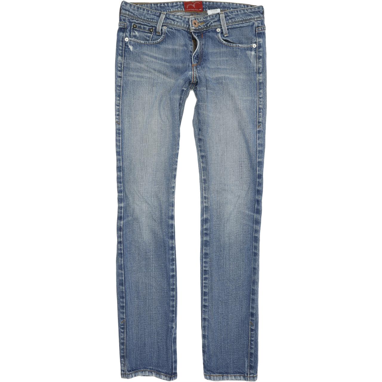 Levi's Women Blue Straight Regular Stretch Jeans W26 L32