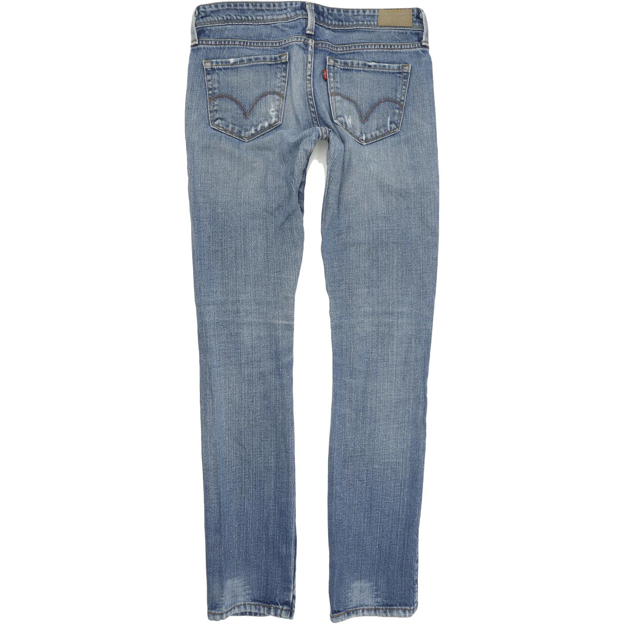 Levi's Women Blue Straight Regular Stretch Jeans W26 L32