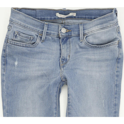 Levi's 710 Super Women Blue Skinny Slim Stretch Jeans W27 L28