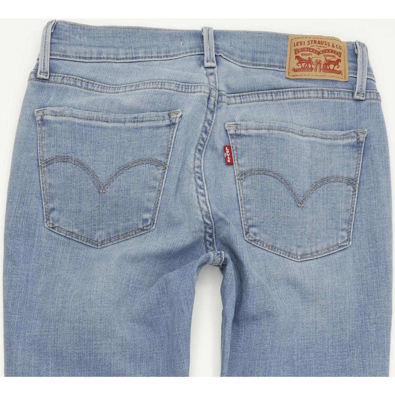 Levi's 710 Super Women Blue Skinny Slim Stretch Jeans W27 L28