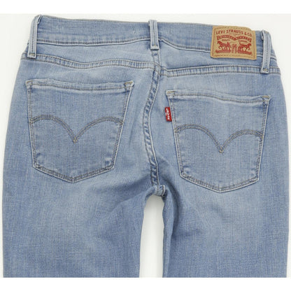 Levi's 710 Super Women Blue Skinny Slim Stretch Jeans W27 L28