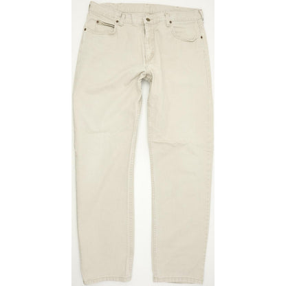 Lee Portland Men Beige Straight Regular Jeans W38 L34