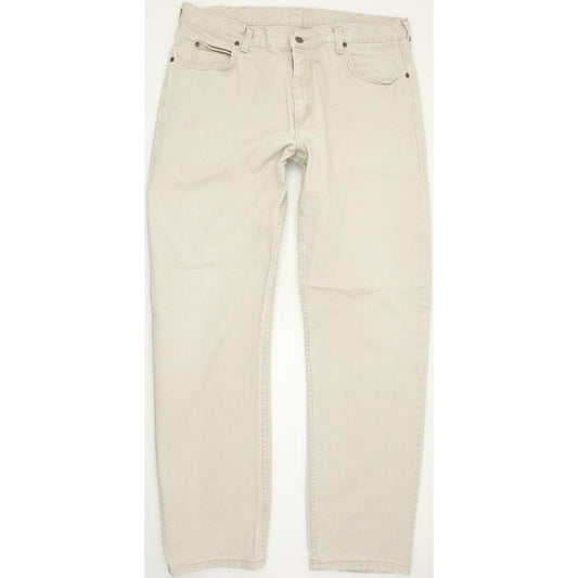 Lee Portland Men Beige Straight Regular Jeans W38 L34