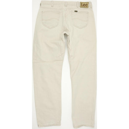 Lee Portland Men Beige Straight Regular Jeans W38 L34