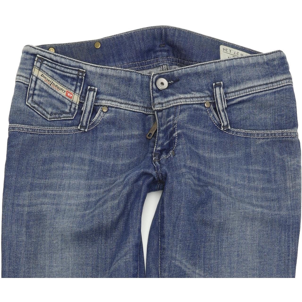 Diesel Kander 008KK Women Blue Straight Slim Stretch Jeans W27 L34