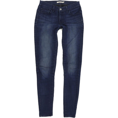 Levi's 710 Women Blue Skinny Slim Stretch Jeans W27 L32