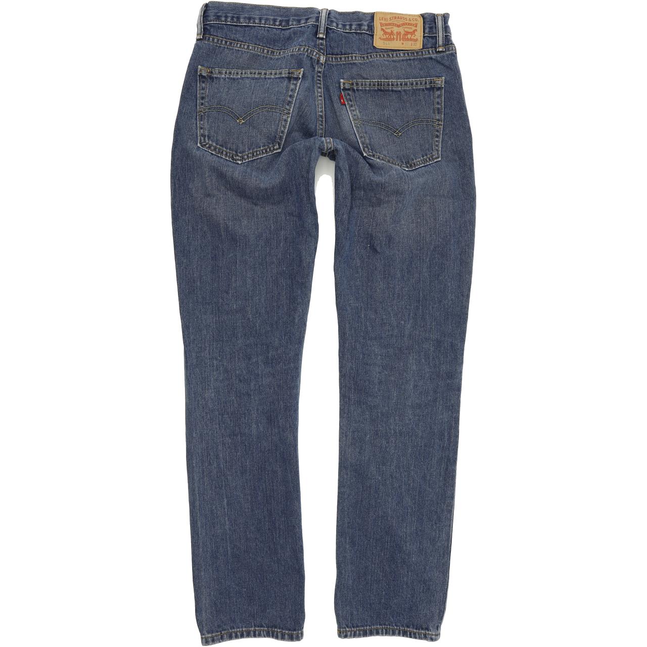 Levi's 511 Men Blue Straight Slim Jeans W32 L32