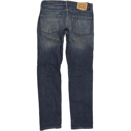 Levi's 511 Men Blue Straight Slim Stretch Jeans W30 L30