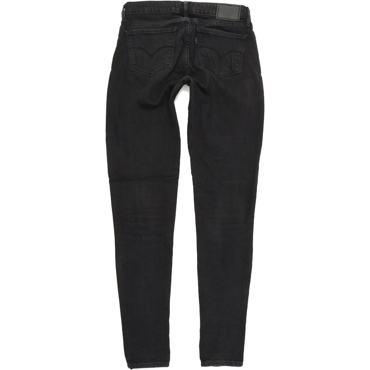 Levi's 711 Women Black Skinny Slim Stretch Jeans W25 L32