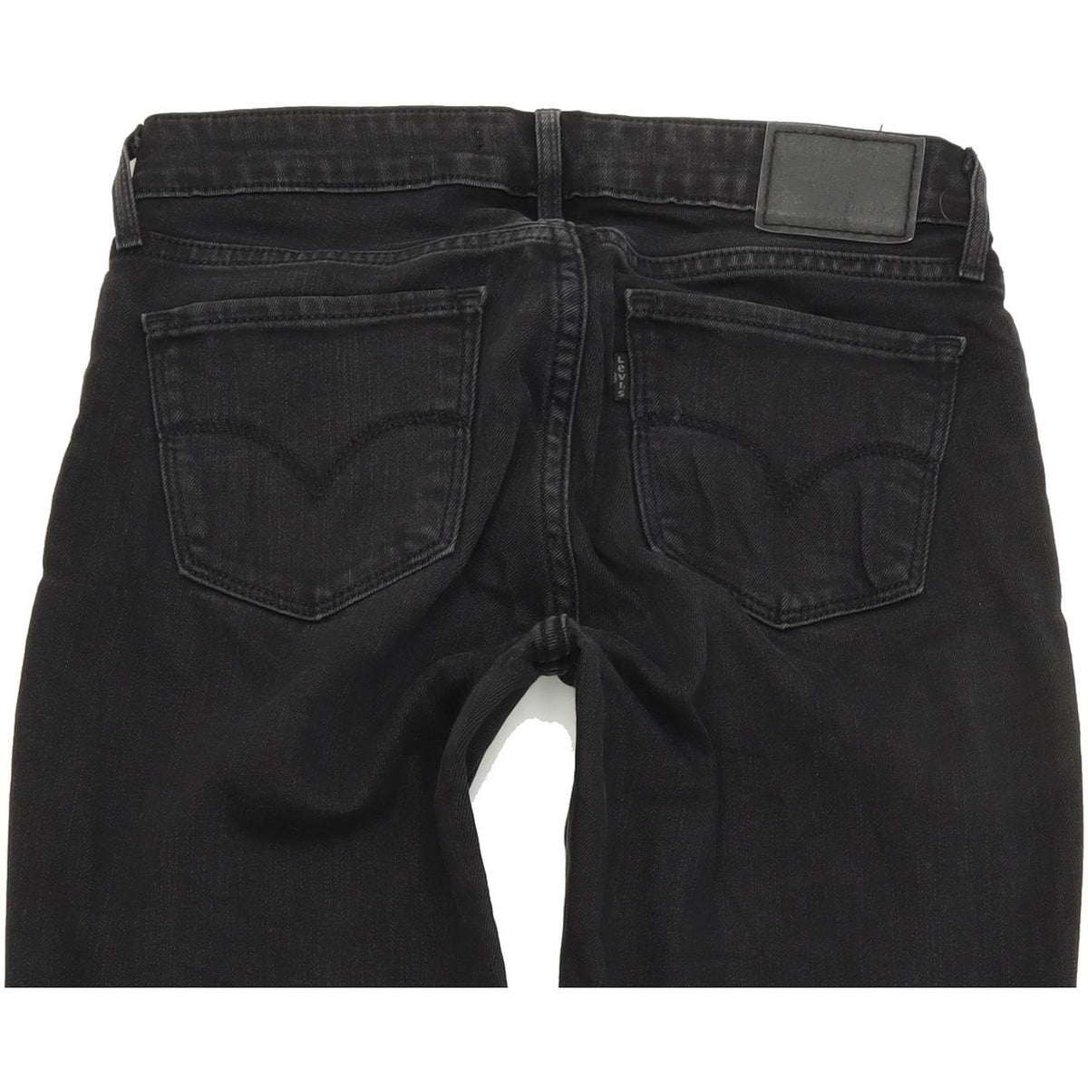 Levi's 711 Women Black Skinny Slim Stretch Jeans W25 L32