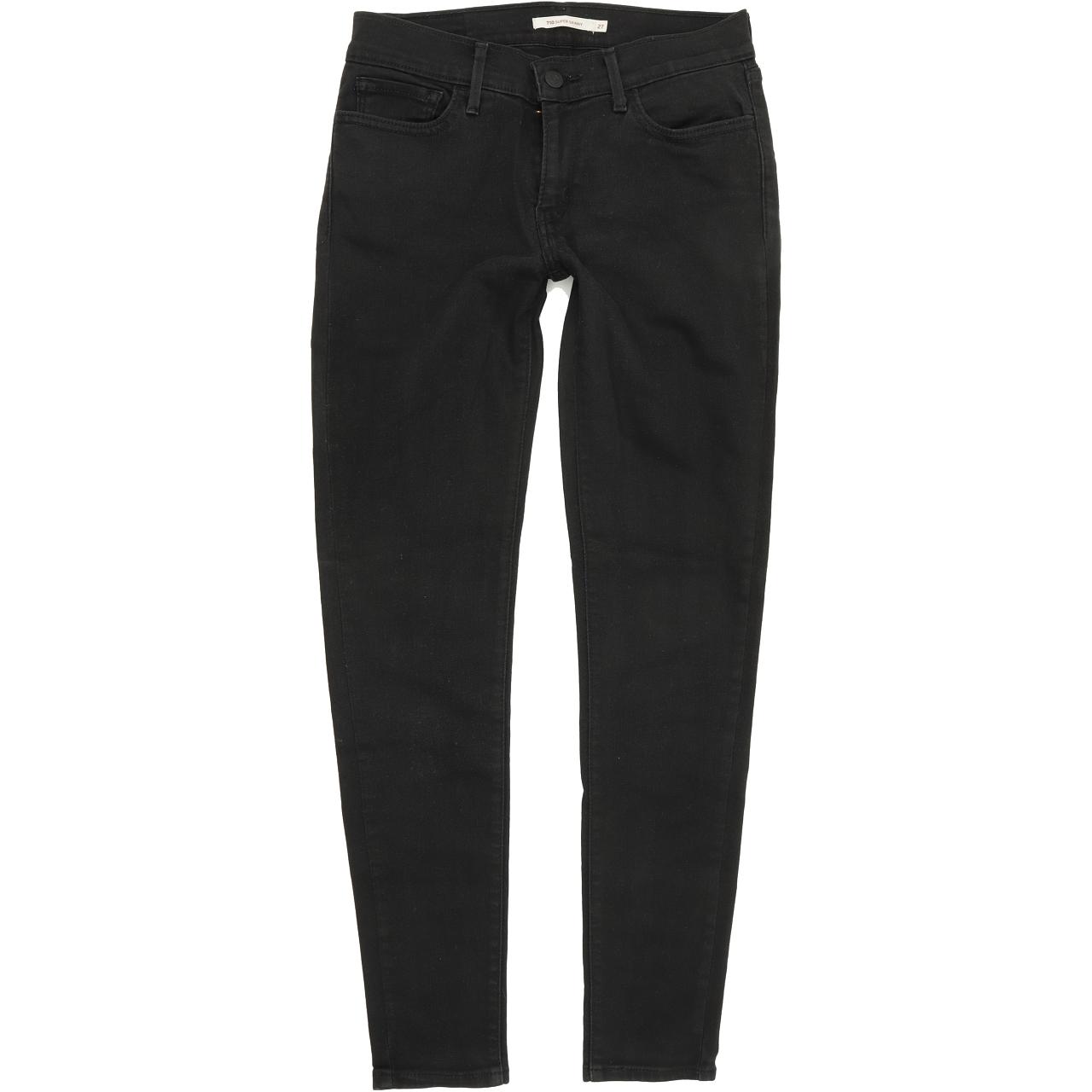 Levi's 710 Women Black Skinny Slim Jeans W27 L30