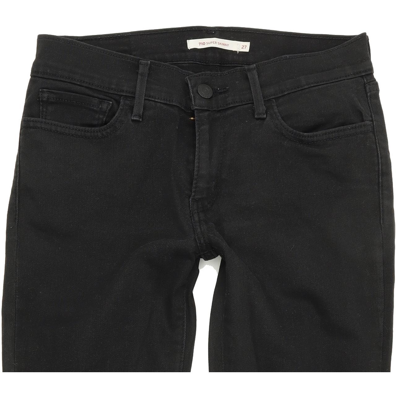 Levi's 710 Women Black Skinny Slim Jeans W27 L30