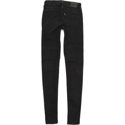 Levi's 710 Women Black Skinny Slim Stretch Jeans W25 L32