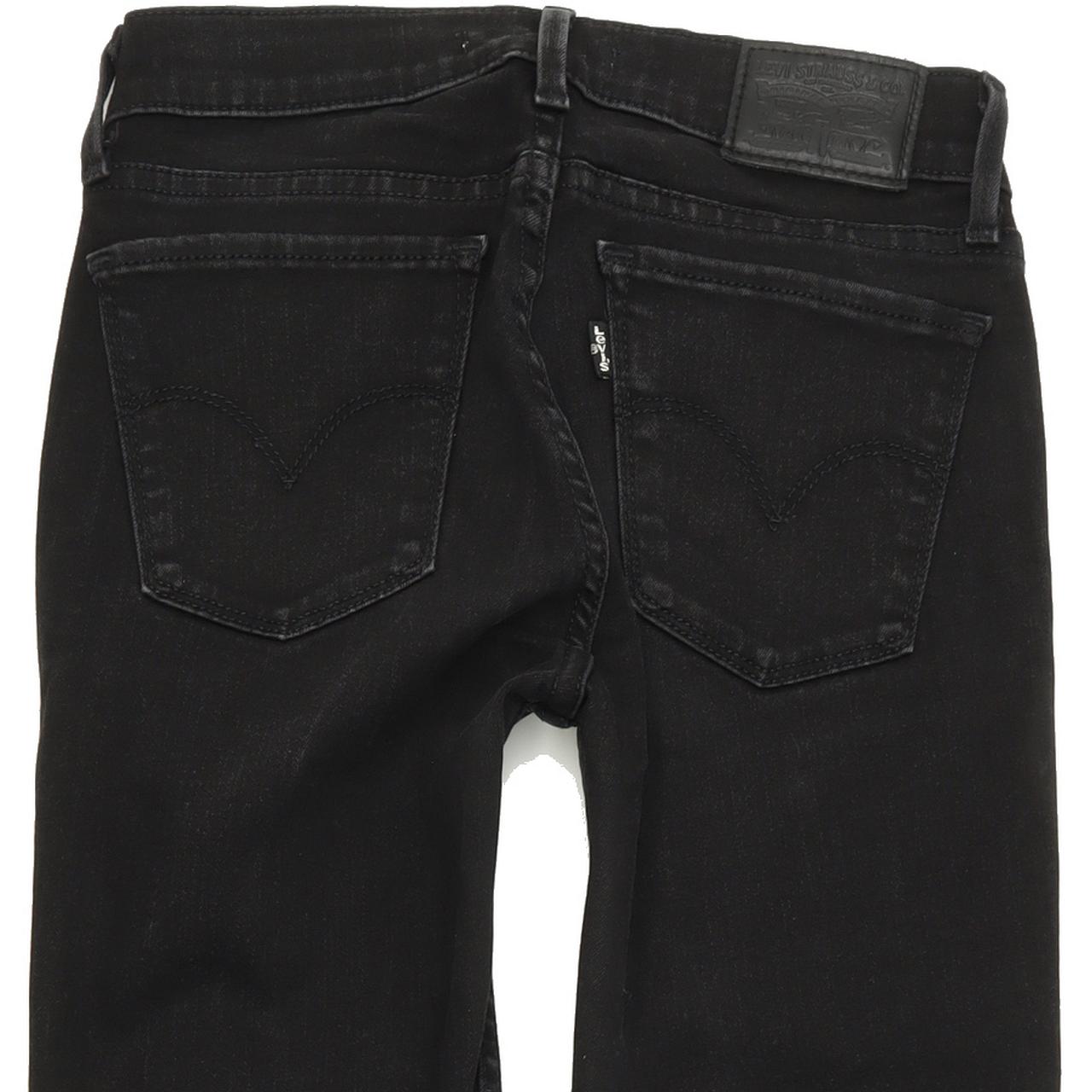Levi's 710 Women Black Skinny Slim Stretch Jeans W25 L32
