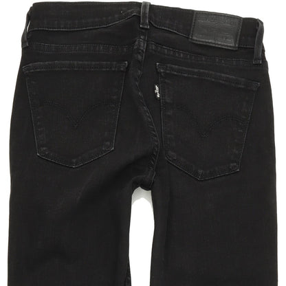 Levi's 710 Women Black Skinny Slim Stretch Jeans W25 L32