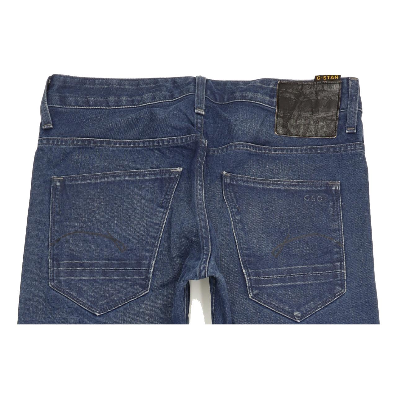G-Star Morris Men Blue Straight Slim Jeans W32 L31