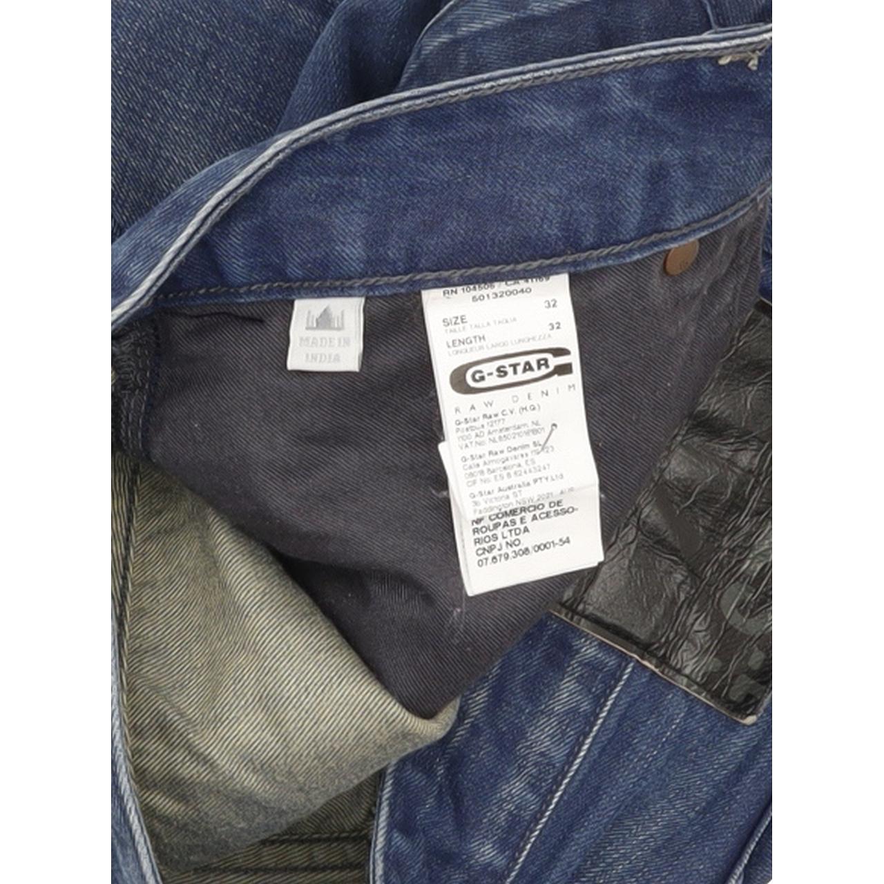 G-Star Morris Men Blue Straight Slim Jeans W32 L31