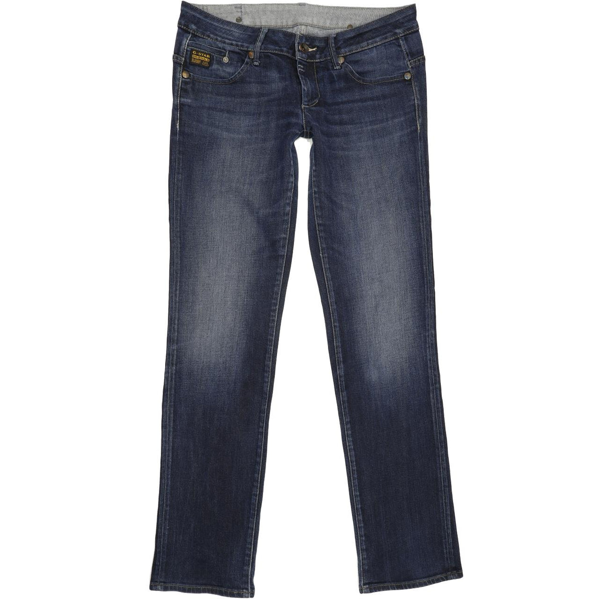 G-Star Midge Women Blue Straight Slim Stretch Jeans W31 L33