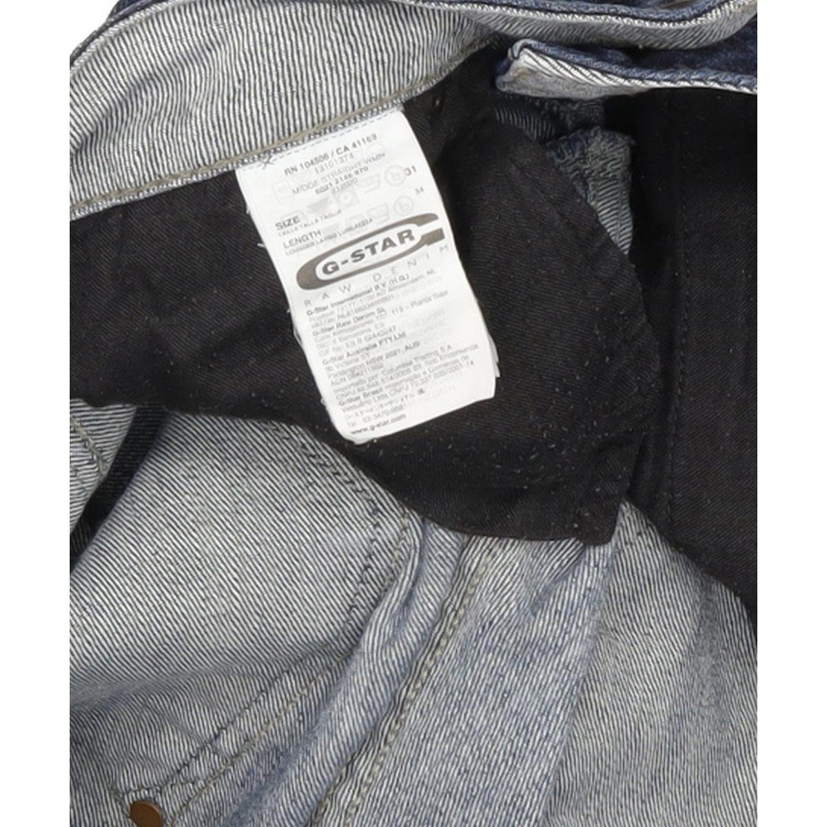 G-Star Midge Women Blue Straight Slim Stretch Jeans W31 L33