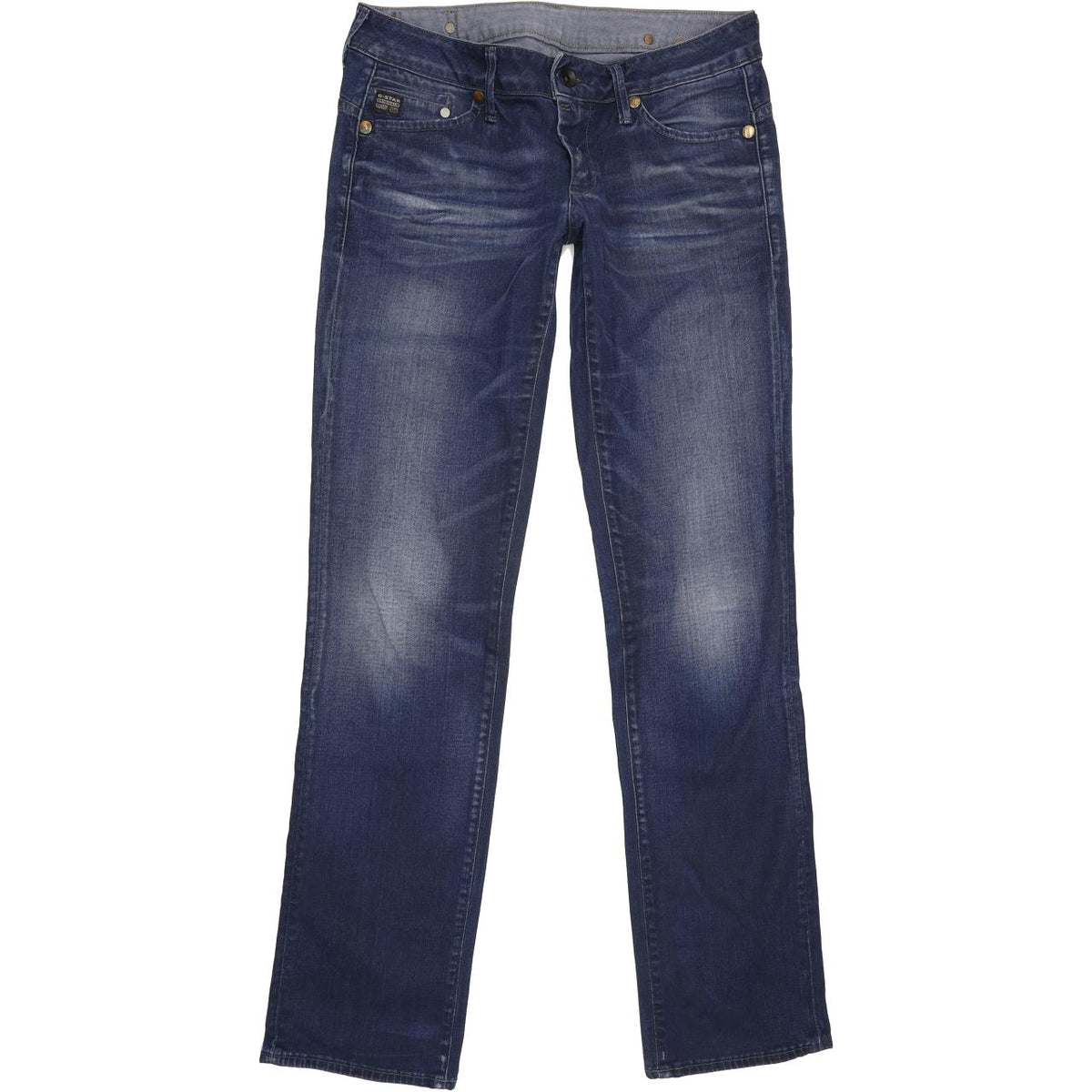 G-Star Midge Women Blue Straight Slim Stretch Jeans W31 L33