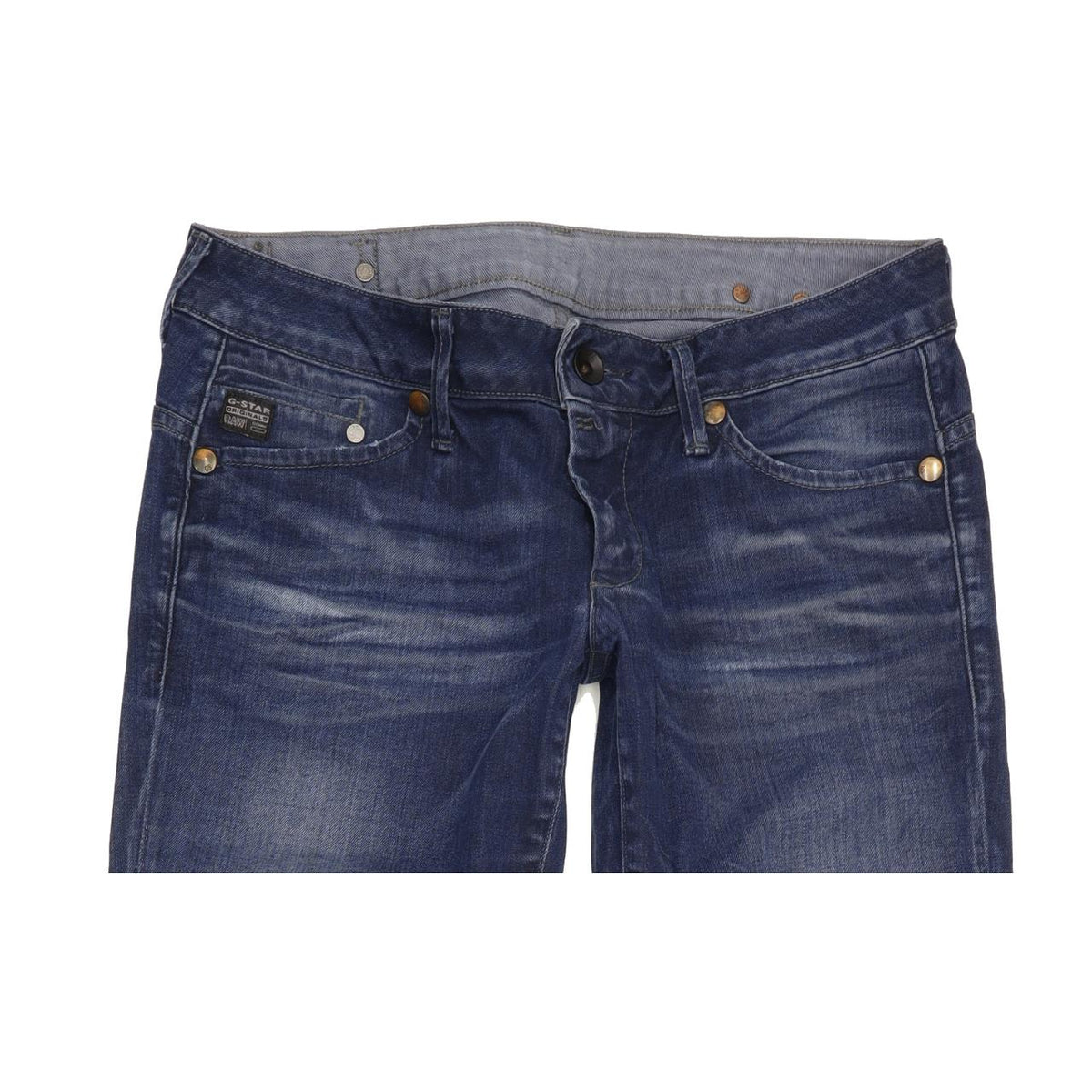 G-Star Midge Women Blue Straight Slim Stretch Jeans W31 L33