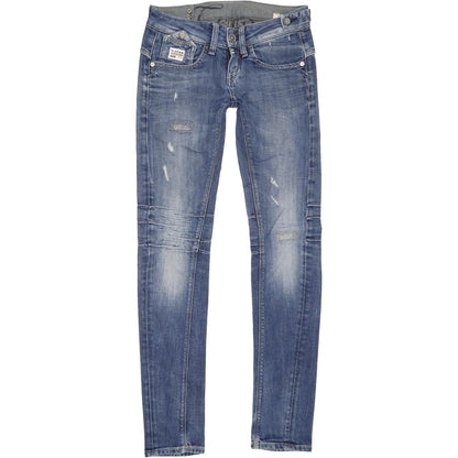 G-Star Decenter Women Blue Tapered Slim Stretch Jeans W24 L31