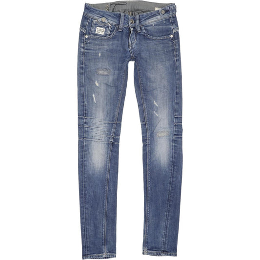 G-Star Decenter Women Blue Tapered Slim Stretch Jeans W24 L31