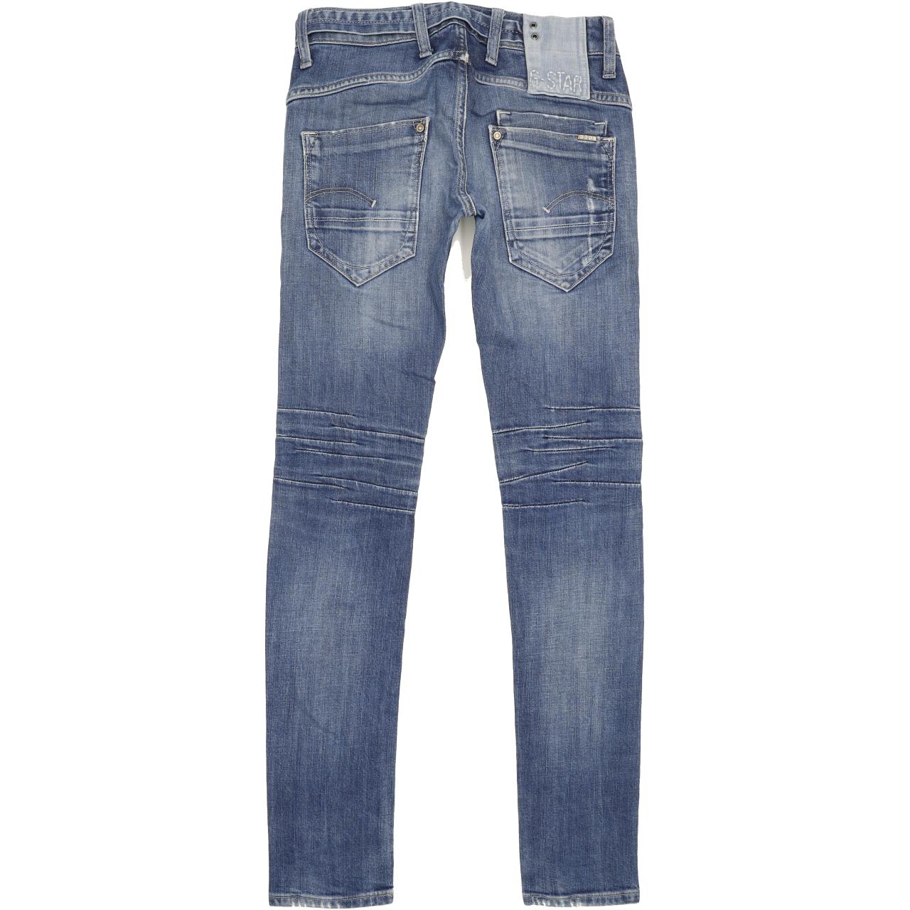 G-Star Decenter Women Blue Tapered Slim Stretch Jeans W24 L31