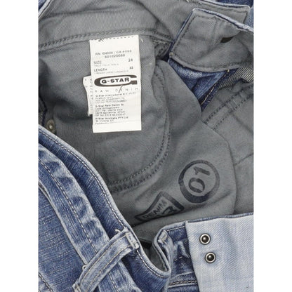 G-Star Decenter Women Blue Tapered Slim Stretch Jeans W24 L31